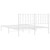 Bed Frame White Steel King Size 59 x 79 in Bed Frame A949-374488