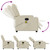 Massage Recliner Chair Cream Faux leather, metal, wood, foam Single A949-3205980
