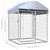 Dog Kennel Silver Galvanized steel, Polyethylene Large Locks A949-144491