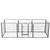 Dog Playpen Black Powder-coated steel 31.5x31.5 in per panel A949-170571