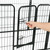 Dog Playpen Black Powder-coated steel 31.5x31.5 in per panel A949-170571