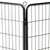 Dog Playpen Black Powder-Coated Steel A949-170572