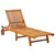 Sunlounger Acacia wood and green cushion A949-3061349
