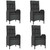 Patio Dining Set Black A949-3185168