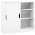 Office Cabinet White Steel 35.4 in x 15.7 in x 35.4 in A949-335950