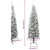 Slim Artificial Half Christmas Tree Green and white PVC, Steel A949-344606