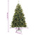 Artificial Hinged Christmas Tree Green PVC 82.7 in Collapsible A949-357703