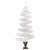 Swirl Christmas Tree White PVC, Steel Medium Swirl Christmas Tree A949-344652