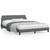 Bed Frame Dark Gray Polyester Fabric, Metal, Solid Pine Wood, Plywood A949-373289