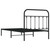 Bed Frame Black Powder-Coated Steel Twin Bed Frame Rectangular A949-352572