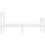Metal Bed Frame White Powder-Coated Steel Twin Metal Bed Frame A949-372339