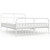 Bed Frame White Powder-coated steel Full Bed Frame Rectangular A949-352650