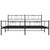 Bed Frame Black Powder-coated Steel Double Bed Frame A949-355486