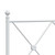 Bed Frame White Steel 39.4 x 78.7 in Bed Frame Rectangular A949-376564