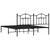 Bed Frame Black Powder-Coated Steel Full Bed Frame Rectangular A949-353444