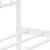 Bed Frame White Powder-Coated Steel Single Bed Frame A949-374383