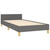 Bed Frame With Headboard Dark Grey 100% Polyester Twin XL A949-347451