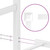 Bed Frame White Powder-Coated Steel King Size Bed Frame A949-355612