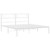 Metal Bed Frame White Powder-coated steel 59.1x78.7 in King Size A949-372328