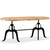Dining Table Natural Mango Wood Solid Mango Wood, Steel A949-244799