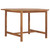 Dining Table Natural teak Solid teak wood 47.2 x 47.2 x 29.5 in A949-49006