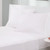 Twin Size 4-Piece Cotton Blend Jersey Sheet Set in White Q280-WHTY6756