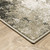 5' X 7' Charcoal Grey And Beige Abstract Power Loom Stain Resistant Area Rug N270-509826