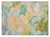 2' X 3' Blue Abstract Washable Non Skid Indoor Outdoor Area Rug N270-559478
