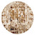 8' Natural Round Abstract Area Rug N270-475603