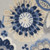 2' X 6' Blue And Grey Floral Non Skid Indoor Outdoor Runner Rug N270-479404