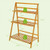 3-Tier Bamboo Foldable Plant Stand with Display Shelf Rack-Natural - Color: Natural D681-HZ10037NA