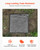 Garden Stepping Stones, 8Pcs 15.5 x 15.5 in, Decorative Stepping Stones with Stakes, Weather-Resist E415-HYDJSHS8PCSZB7AQE001V0