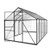 8 x 12 FT Polycarbonate Greenhouse, Heavy Duty Outdoor Green House with Adjustable Vent & Push-Pull E415-SX-JTSZWS812FT0AQVYZ001V0