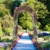 Costway 1 PCS 7.5FT Garden Arch Trellis Outdoor Plant Support Archway for Climbing Vine Flower - Co D681-walmart-GT4076DK-1