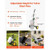 Garden Pot Mover, Heavy Duty Plant Dolly Cart with Adjustable Grabbing Arm, Max 143 LBS Weight Capa E415-PZZWTCTCS000ZMVB2001V0