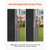 Retractable Side Awning, 71" x 118" Patio Retractable Side Screen with 180 g/m Polyester Fabric, Wa E415-KSSCP180X3009V5I7001V0