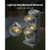 Outdoor Water Fountain, 31.5 in Height Fountain and Waterfall, 5-Tier Floor Standing Bowl-Shaped Ca E415-DCSPQWZCDS13FK1HN001V1