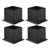 4x4 Post Base 4 Pcs, Inner Size 3.6x3.6 inch / 92x92 mm Post Brackets, Heavy Duty Carbon Steel Deck E415-QBLZDZTG4J20Y2BH6001V0