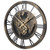Large Wall Clock 27" Gear Clock with World Map-Brown - Color: Brown D681-HZ10366BN