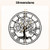 Large Wall Clock 27 Inch Tree of Life Big Metal Wall Clock-Black B593-HZ10365
