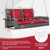 2-Person Patio PE Wicker Hanging Porch Swing Bench Chair Cushion 800 Pounds-Red - Color: Red D681-HW69619RE