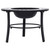 Mosaic Fire Pit Black and White 26.8" Ceramic A949-46721