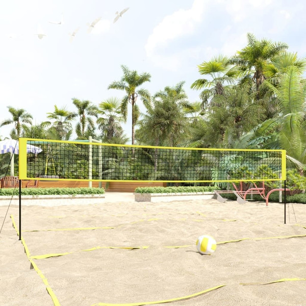 Volleyball Net Yellow and Black 324"x96.1" PE Fabric A949-93744