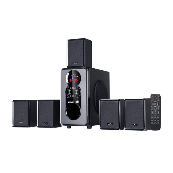 beFree Sound 5.1 Channel Bluetooth Surround Sound Speaker System in Black D970-BFS-455