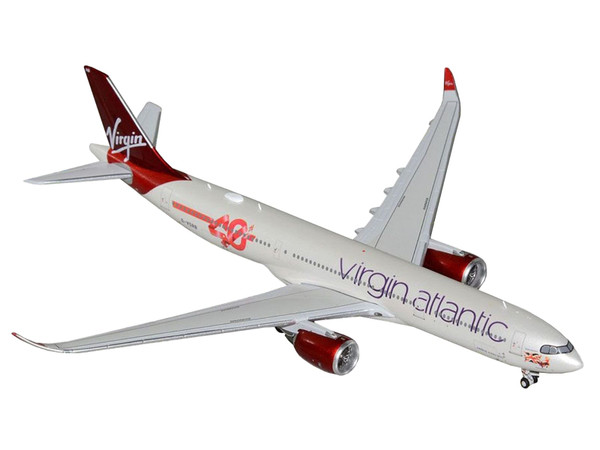 Airbus A330-900 Commercial Aircraft "Virgin Atlantic" (G-VSRB) Gray with Red Tail 1/400 Diecast Mod F977-GJ2307
