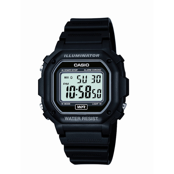 Casio Men's F108WH Illuminator Collection Black Resin Strap Digital Watch G818-F108WH-1ACF