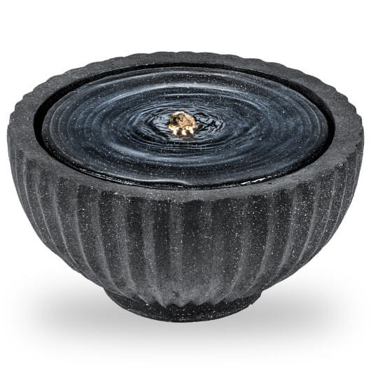 Costway 18" Outdoor Round Sphere Water Fountain with LED Lights & Pump for Garden Patio - Color: Gr D681-walmart-HZ10446US