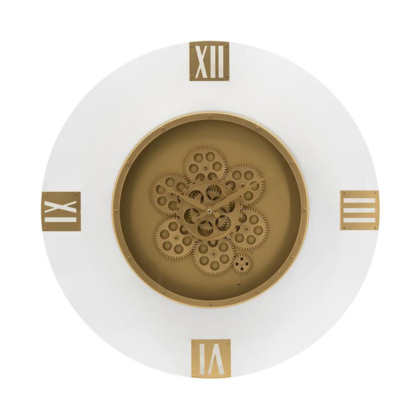 24" Circle Gold Acrylic Analog Wall Clock N270-485989