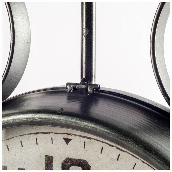 5" Circle Black Glass Analog Wall Clock N270-376231