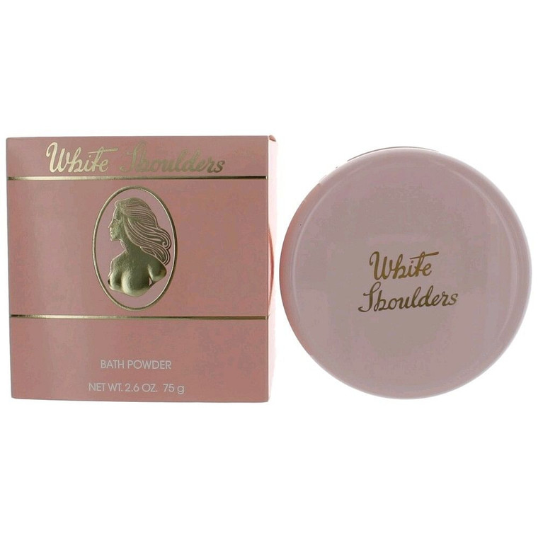 White Shoulders by Parfums International, 2.6 oz Bath Powder for Women R654-awwhs26dp
